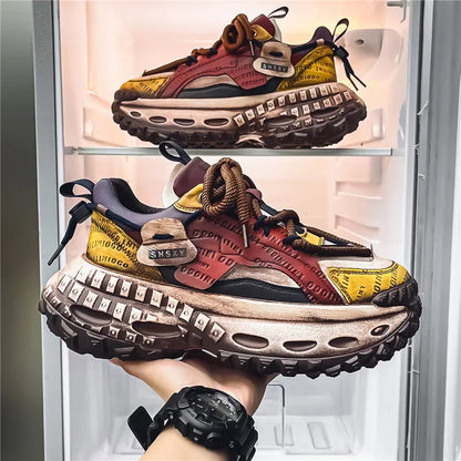 Casual Sneaker Men's Sneakers Loafers Wear-resistant Non-Slip Fashion Sports and Leisure Shoes for Men Outdoor Thick Bottom