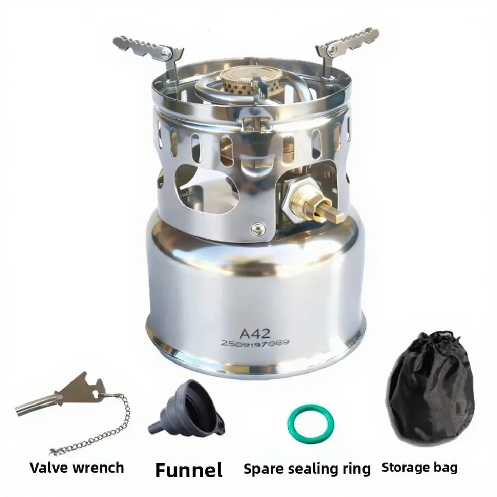 Alcohol Stove for Outdoor Camping, Tea Brewing & Picnic, Portable Vaporizer Stove, Integrated Design