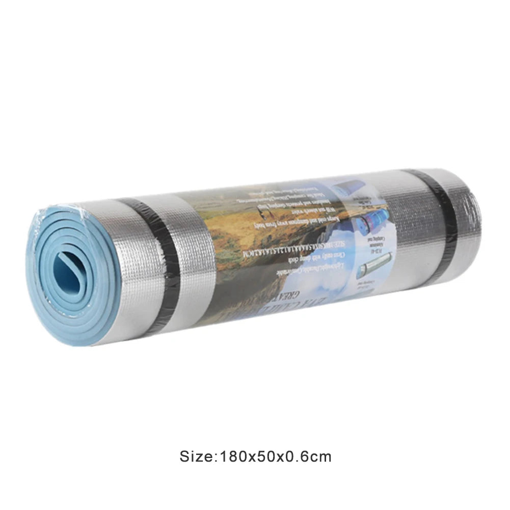 10/8/6mm Thickened Yoga Mat EVA Exercise Pad Aluminum Membrane Fitness Exercise Mat Portable Multifunction for Camping Picnic