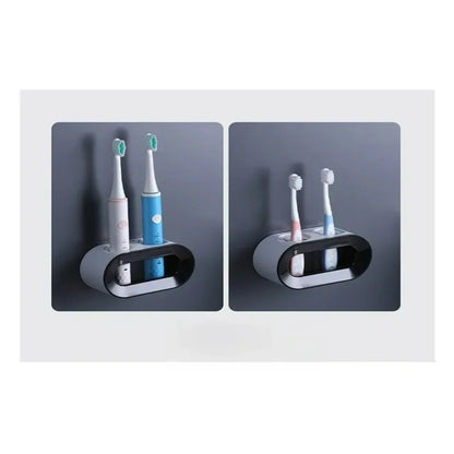Toothbrush Stand Oral B Brush Holder Bathroom Accessories Electric Toothbrush Holder Double Hole Wall Toothbrush Organizer