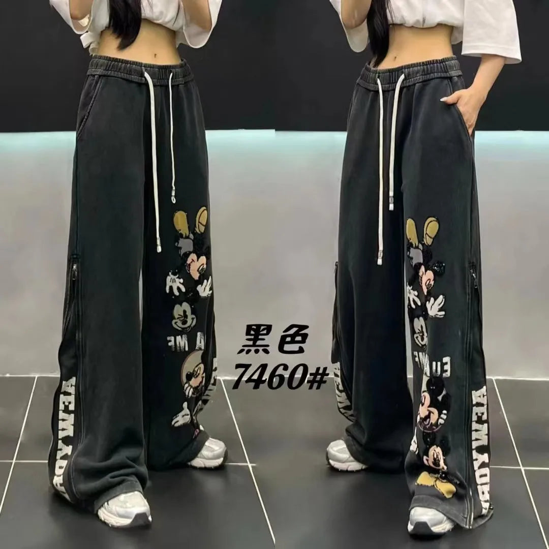 Original Design Sense Long Slacks 2025 Autumn New Fashionable Loose Casual Pants Ladies With Draped Straight Wide-Leg Trousers