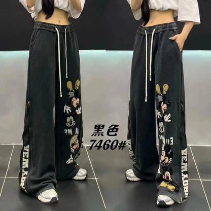 Original Design Sense Long Slacks 2025 Autumn New Fashionable Loose Casual Pants Ladies With Draped Straight Wide-Leg Trousers