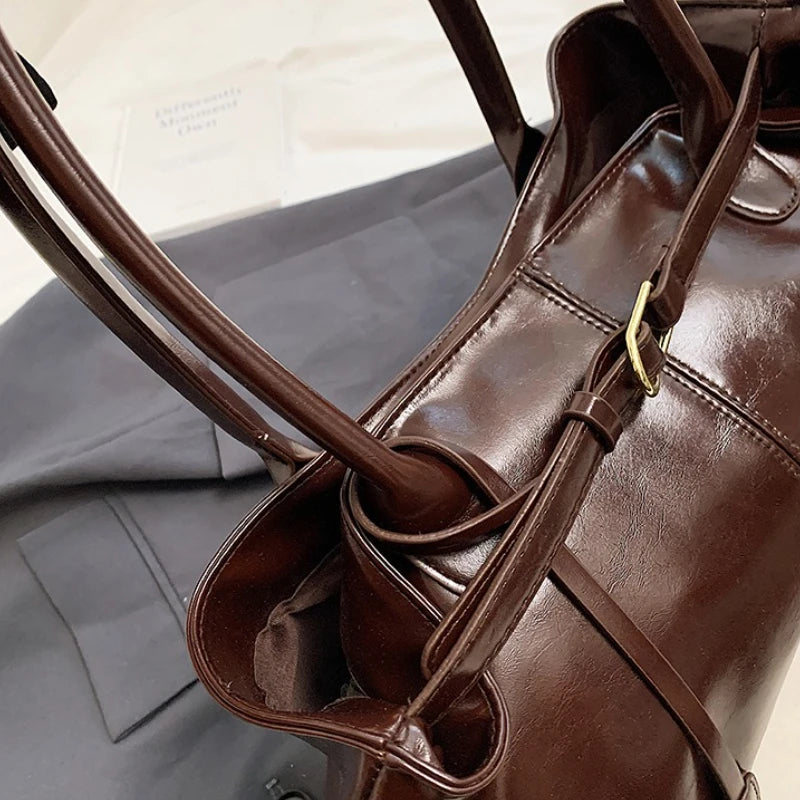 Vintage Handbag for Women Large Capacity 2026 New Underarm Commuting Bag Fashion Female Casual Single Shoulder Tote Bag Handbags