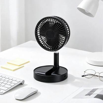 Portable Stand Up Fan 185-Degree Tilt Oscillating Blower Silent Foldable Rechargeable Standing Fan For Home Outdoor Camping