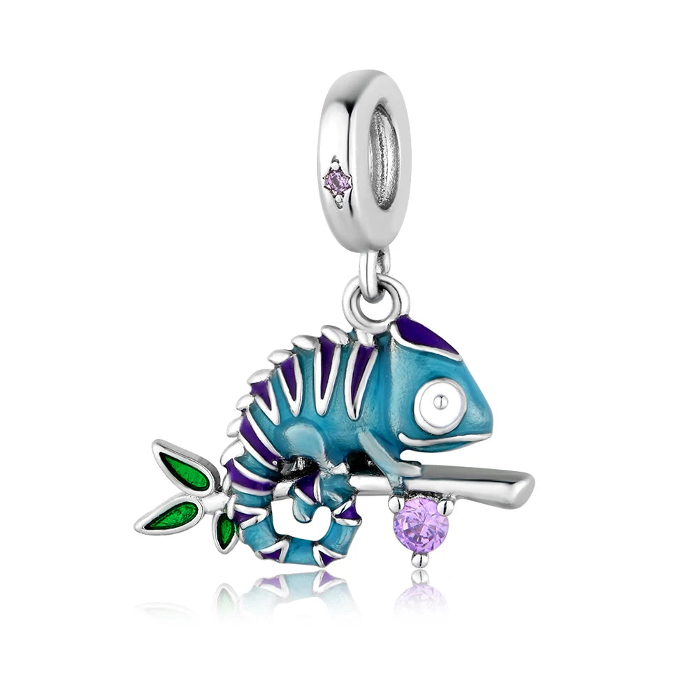 Colorful 925 Sterling Silver Mushroom Rabbit Beads & Toucan Dangle Charm Fits Bracelet Boutique Beautiful Pendant Gifts