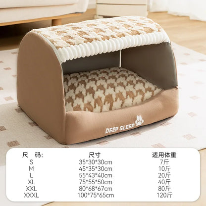 Moisture-proof Indoor Dog House Soft and Comfortable Large Space Warm Cat Dogs Kennel Deep Sleep Pet Products Supplies