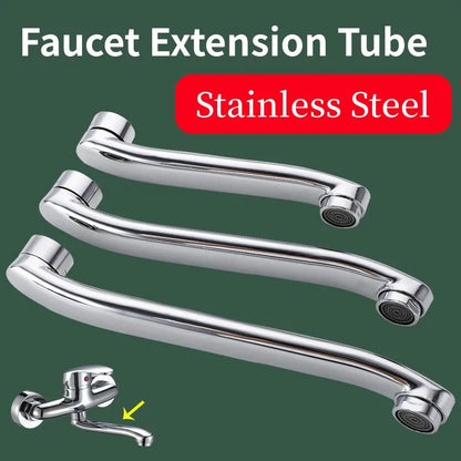 Stainless Steel Sink Faucet Pipe In-wall Water Outlet Elbow S-bend Extension Tube Bathroom Kitchen Faucet Leaking Repair Parts