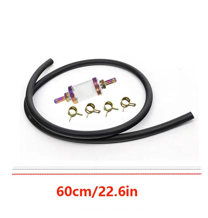 9mm CNC Aluminum Alloy Glass Gas Fuel Oil Filter Moto for Dirt Pit Bike 125/140/150/160cc CRF70 90 110 TTR100 110 KLX65