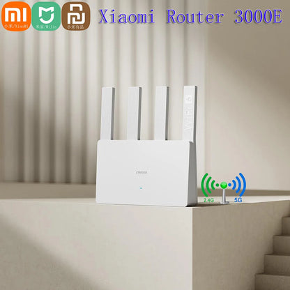 Xiaomi Mijia Router WiFi6 3000Mbps 2.4G/5GHz Dual DAN/LAN ports Qualcomm Processors 256MB Memory Mesh Game Accelerator