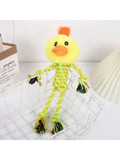 A Cotton Rope Pet Plush Toy, Durable and Bite-Resistant, Cartoon Animal-Shaped Dog Toy for Self-Entertainment and Boredom Relief, for Pets Only