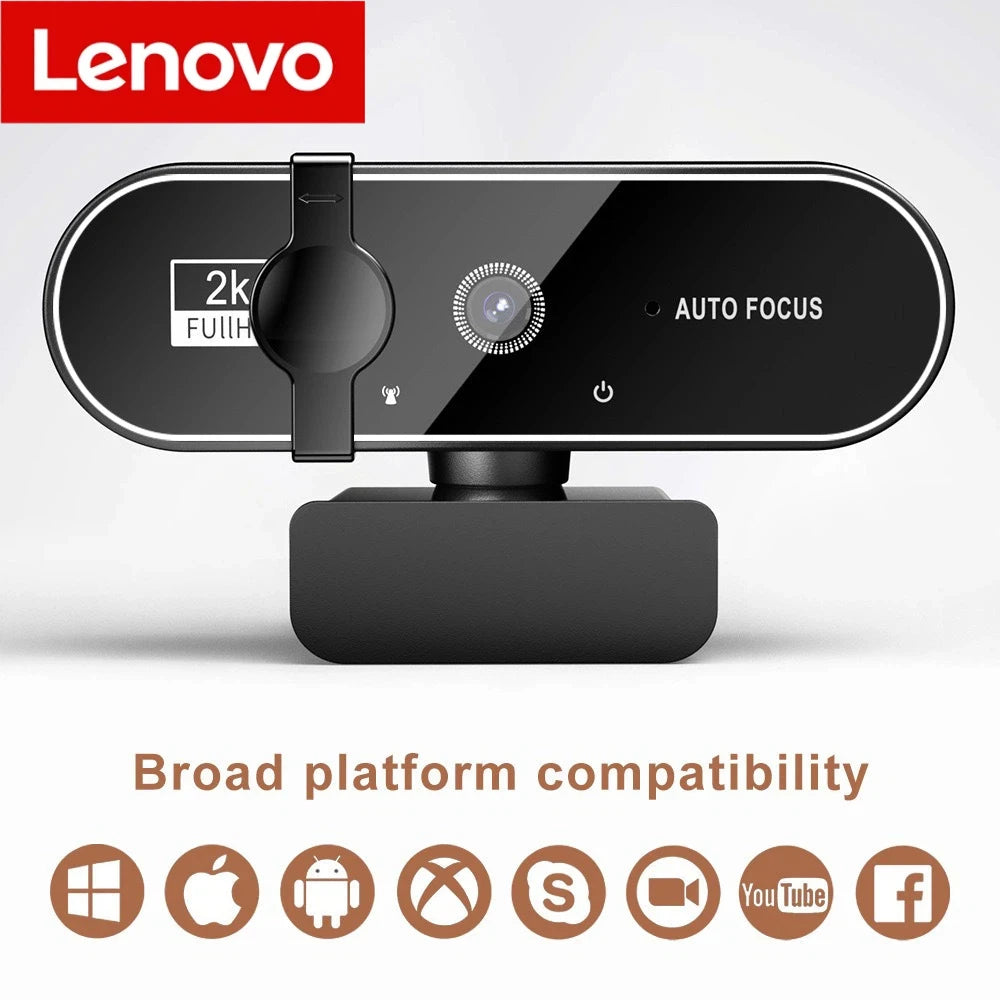 Lenovo 4k Camera Computer Hd Camera Built In Microphone Network Camera Web Video Camera For Online Class Meeting Live Broadcast