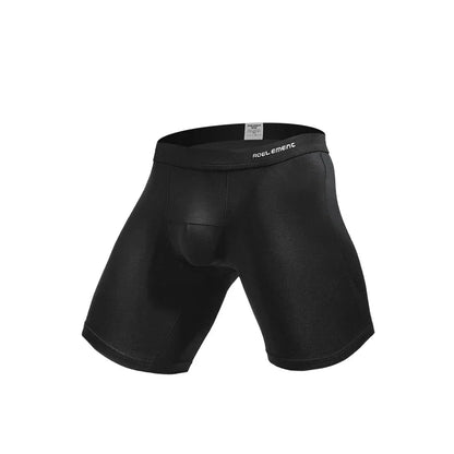 Men's sports extended leg underwear Modal boxers running anti-wear leg quick dry long boxer shorts