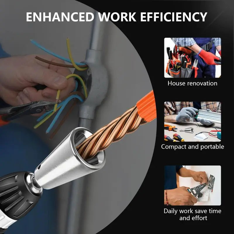 Wire Twisting Tools Quickly Twister Electrician Artifact for Power Drill Drivers Twisted Connector Cable Device Multi Tool