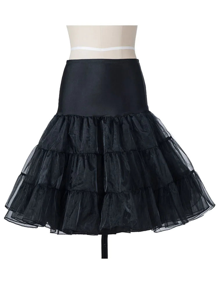 Tutu Skirt swing Rockabilly Petticoat Underskirt fluffy pettiskirt for Wedding Bridal Vintage 50s Audrey hepburn Women Ball Gown