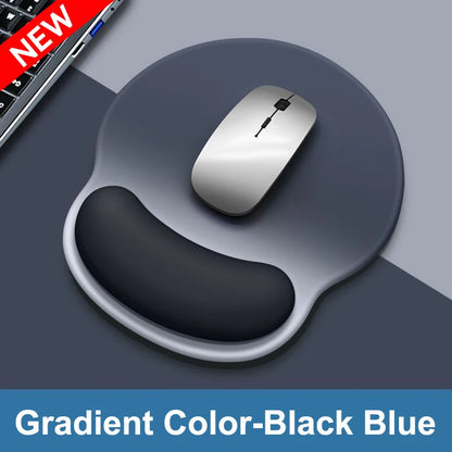 Gradient color mouse pad, comfortable wrist rest, non-slip mouse pad, soft mouse pad wrist rest, computer desktop foam mouse pad