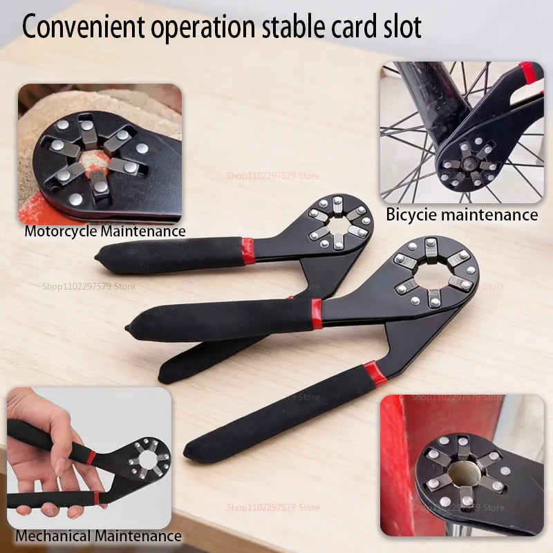 Magic Wrench 6 Inch 8 Inch Multi-purpose Hexagonal Alloy Steel Manual Clampable Movable Hexagonal Wrench Multifunctional wrench