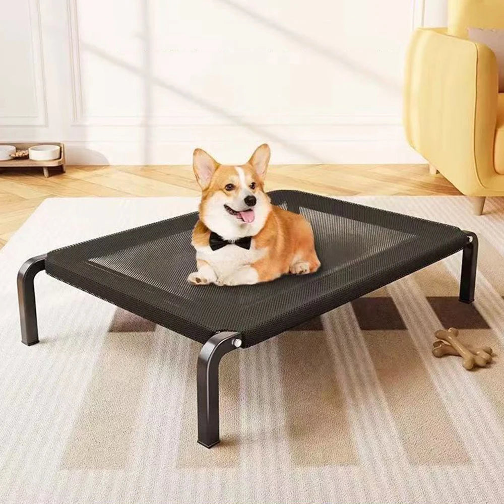 Elevated Pet Bed Dog Cat Folding Pet Camping Bed Cat Dog House Portable Removable Washable Four Seasons Cats Kennel Puppy Beds