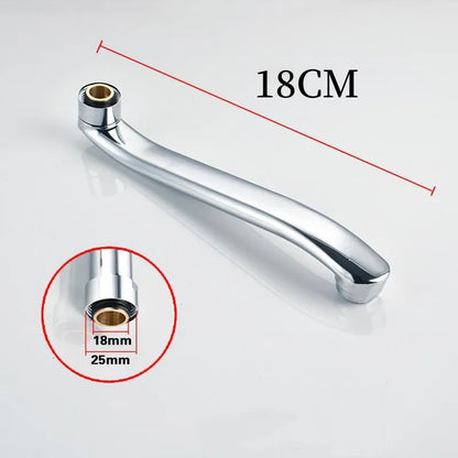 Stainless Steel Sink Faucet Pipe In-wall Water Outlet Elbow S-bend Extension Tube Bathroom Kitchen Faucet Leaking Repair Parts