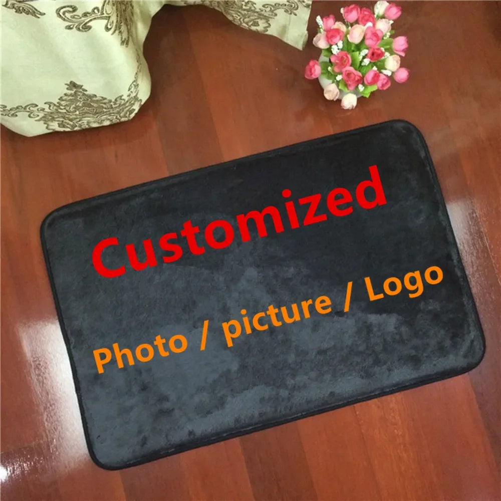 Custom Printed Rectangular Area Rugs for Adult Yoga Mats and Living Room Decoration: Personalized Doormat for Dropshipping