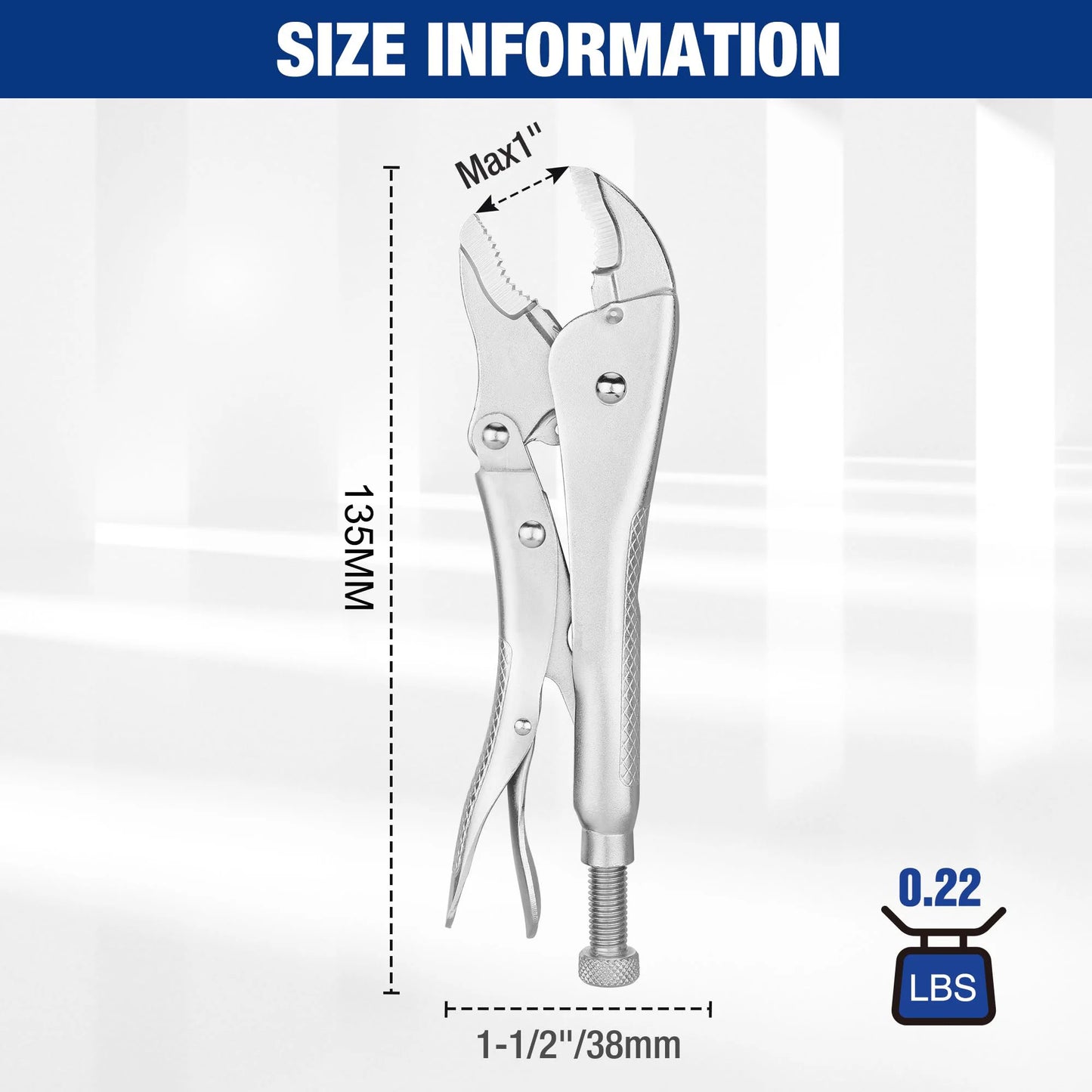 Powerful Pliers, Multifunctional Pressure Pliers, Heavy-duty Tools, Industrial Grade Fixed Circular Mouth Force Wrench, C- type