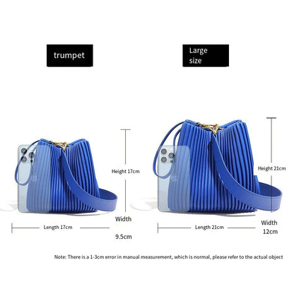 Ladies Designer Bucket Bag Solid Color Genuine Leather Handbag and Purse for Women Fashion Women's Shoulder Crossbody Bag