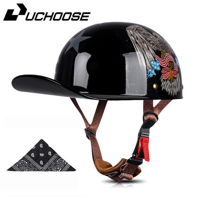 Motorcycle Helmet cascos Electric Vehicle Riding Locomotive for Retro Half Helmet Four Seasons Universal Helmet Helmet