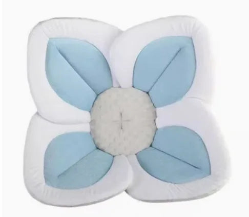 Baby bath mat can lie down fold newborn creative flower bath mat baby bath lotus safety cushion