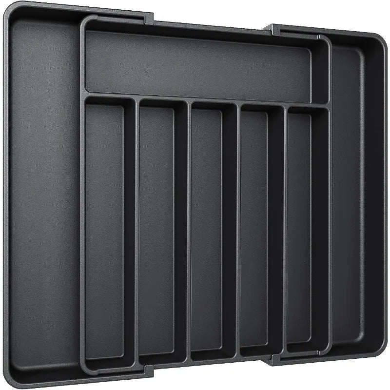 Adjustable Pantry Organizer Utensil Cutlery Drawer  for Forks Knives Silverware Expandable Kitchen Drawer Kitchen Organizer Tray