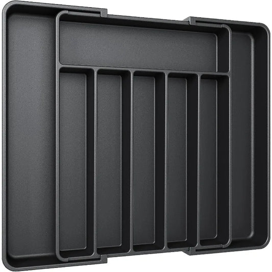 Adjustable Pantry Organizer Utensil Cutlery Drawer  for Forks Knives Silverware Expandable Kitchen Drawer Kitchen Organizer Tray