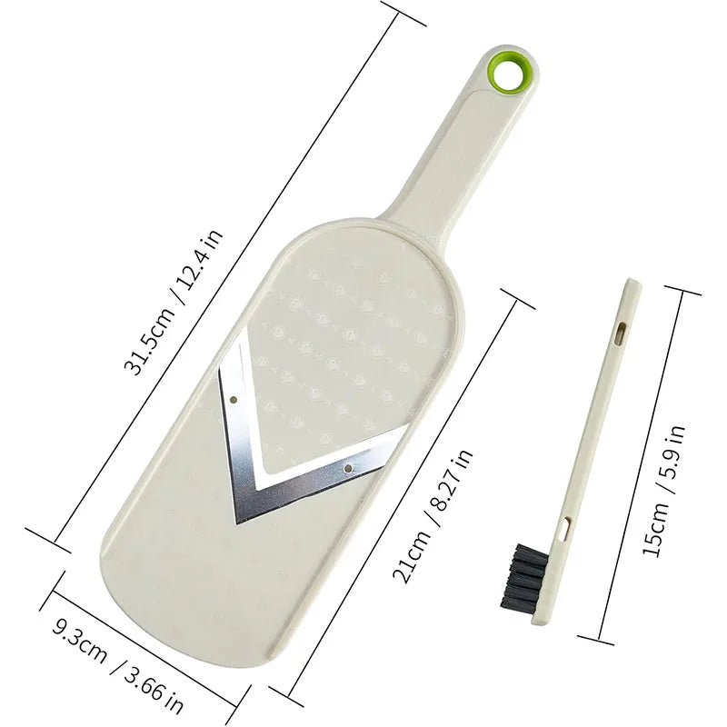 Cabbage Slicer Handheld Mandoline Slicer Stainless Steel Sauerkraut Coleslaw Cutter Vegetable Chopper Potato Chips Slicer JT580