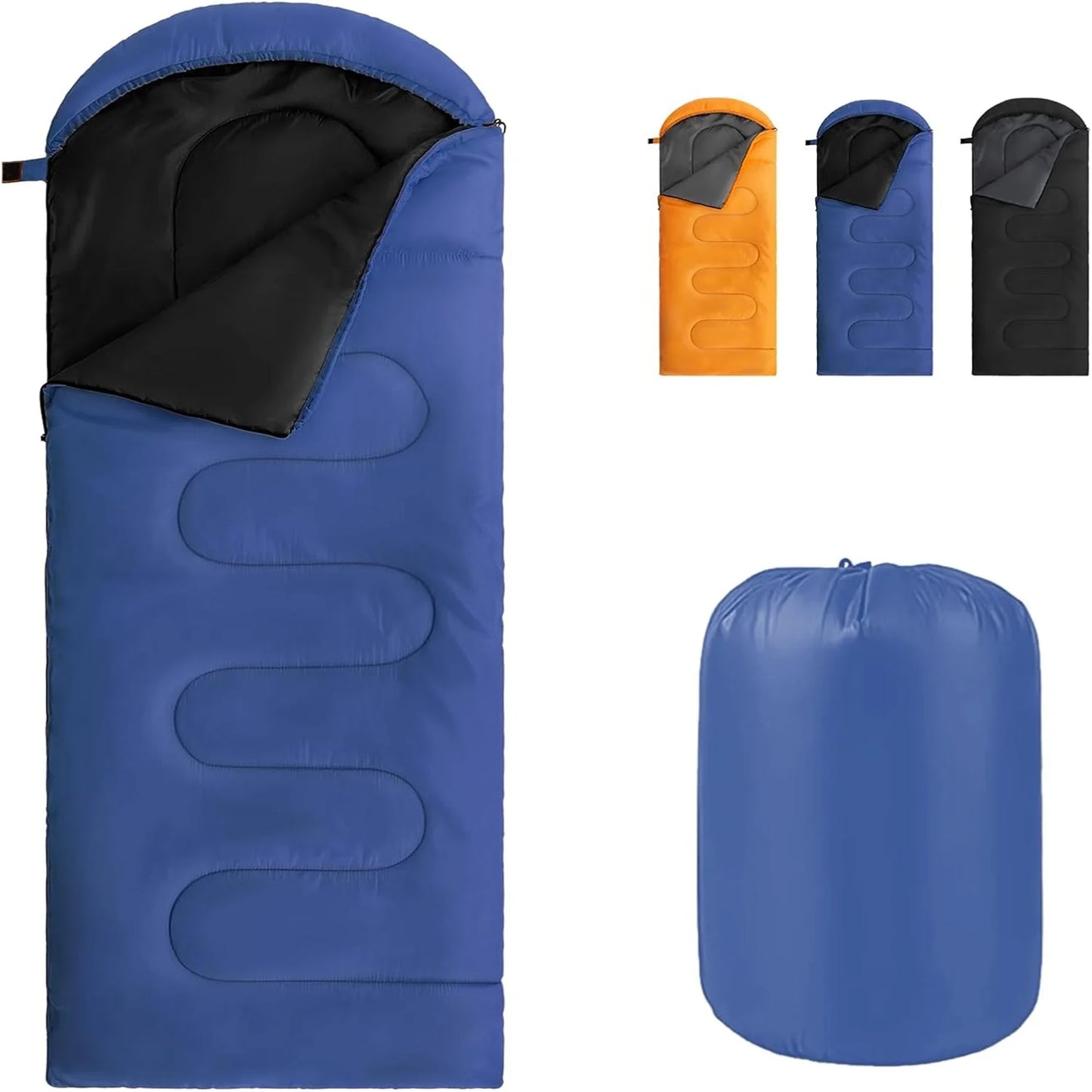 Camping Sleeping Bag Ultralight 4 Season Warm Envelope Backpacking Sleeping Bag Portable Waterproof Outdoor Sleeping Bag