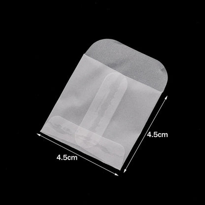 50Pcs White Translucent Jewelry Storage Bag For Card Earring Necklace Bracelet Gift Packaging Storage Mini Envelopes Wholesale