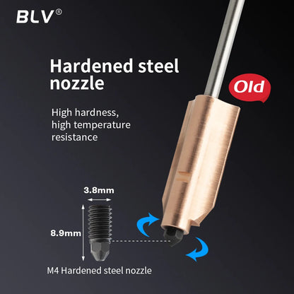 BLV® Flashforge AD5X Bimetallic Hardened Steel Nozzles New Upgraded Detachable Nozzle 3D Printer Parts