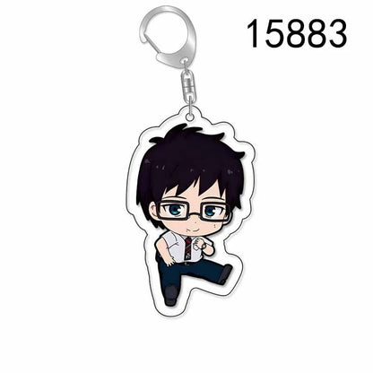 Anime Blue Exorcist -The Blue Night Saga- Okumura Rin Shiemi Moriyama Cosplay Costume Keychain Acrylic Key Chain Pendant Keyring