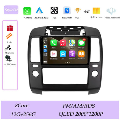 GPS Navigation for Nissan Navara 2006 - 2012 CarPlay Car Radio Video Audio Multimedia Player DSP Stereo Bluetooth  QLED Screen