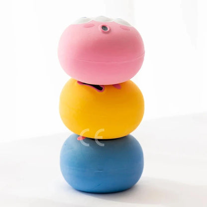 Pet Squeaky Toys Pet Ball Toys Dog Chewing Rubber Ball Cleaning Tooth Dog Chew Toy For Dogs Bite Resistant Sounder Pet Supplies