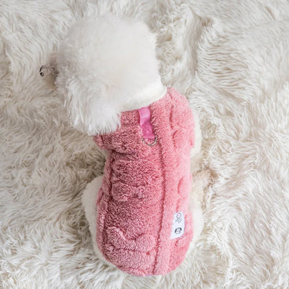 Pet Autumn and Winter Fleece Clothes Dog Cat Warm Coat Small Dogs Clothing Chihuahua Costumes