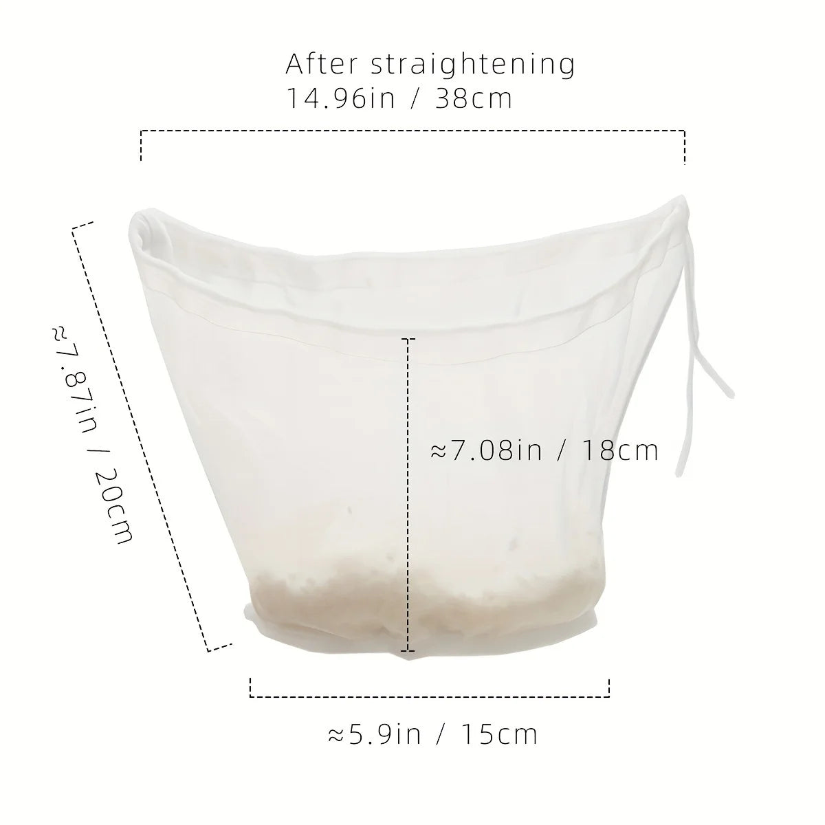 Reusable Fine Mesh Filter Bags, Coffee, Tea, Juice, Wine, Brewing Filters, Cheese Like Non-woven Fabric Filters