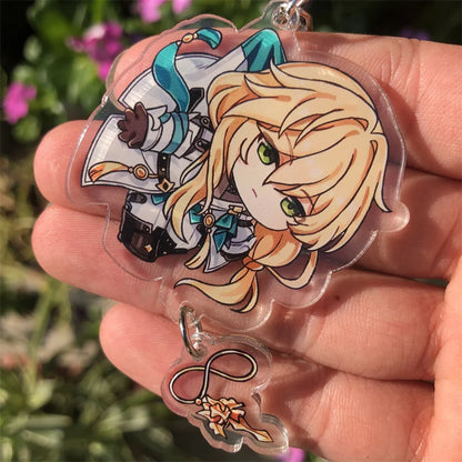 Honkai: Star Rail Kafka March 7th Dan Heng Clara Pom-Pom Cosplay COSTUME Keychain Accessories Key Chain Pendant Prop Xmas Gift