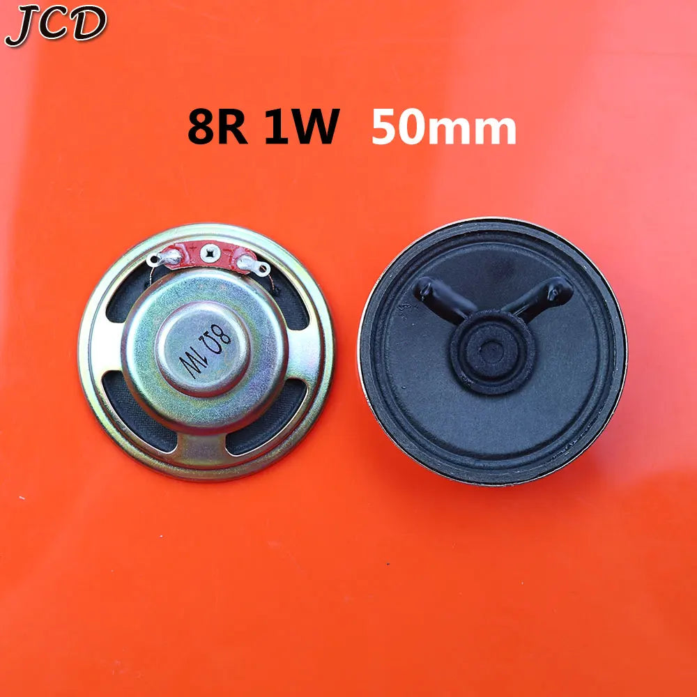 JCD 1Piece 8 ohm 8R 0.5W 1W 2W 3W 5W 0.5 1 2 3 5 watt LoudSpeaker  Diameter 50mm 57mm 66mm 77mm Speaker