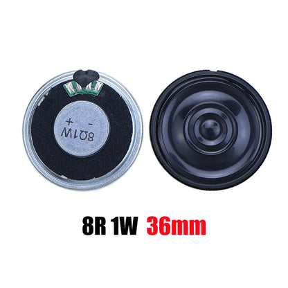 2PCS 8R 32R 0.5W 1W 2W Mini Speaker 8 Ohm 32 Ohm Loud Speaker Diameter 20mm 23mm 26mm 28mm 30mm 32mm 36mm 40mm 45mm Loudspeaker