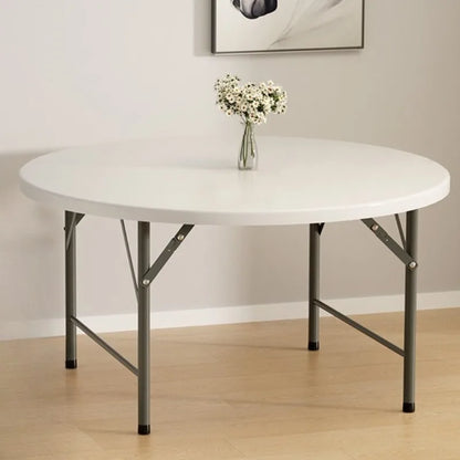 Folding Table Portable Dining Tables Elegant Simple Space Saves Round Table Economic Modern Plastic Foldable Tables Furniture