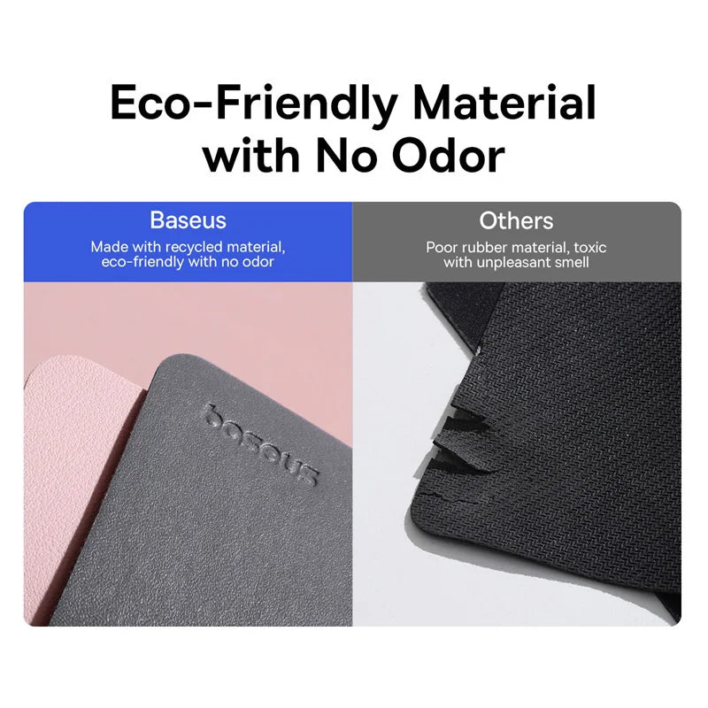 Baseus Mouse Pad PU Leather 26*21cm Waterproof Mousepad Non-Slip Desk Mat PC Gamer Desktop Computer Accessories Mice Mouse Pads