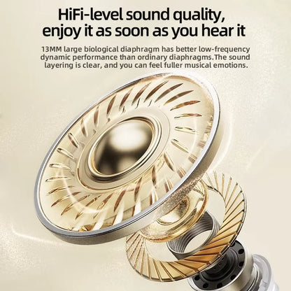 101-Wireless headphones with noise cancellation, in-ear type, equipped with a charging case, high-fidelity stereo sound.
