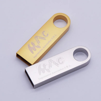 50PCS/lot Free Custom Logo Pendrive 16GB USB Creative Metal Key USB 2.0 Flash Drive Pendrive 4GB 8GB 32GB 64GB Memory Stick