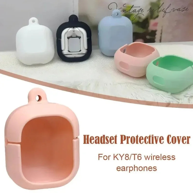 Earbuds Silicon Case Silicone Case with Lanyard for Wireless Earbuds Earbuds Organization Protection Cases for School Travelling
