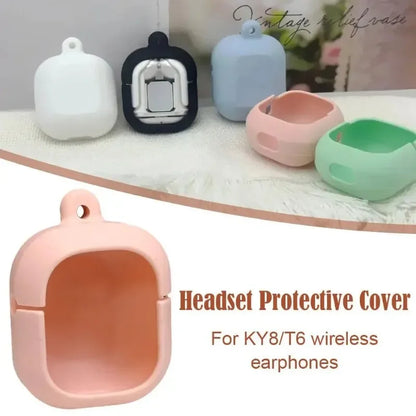 Earbuds Silicon Case Silicone Case with Lanyard for Wireless Earbuds Earbuds Organization Protection Cases for School Travelling