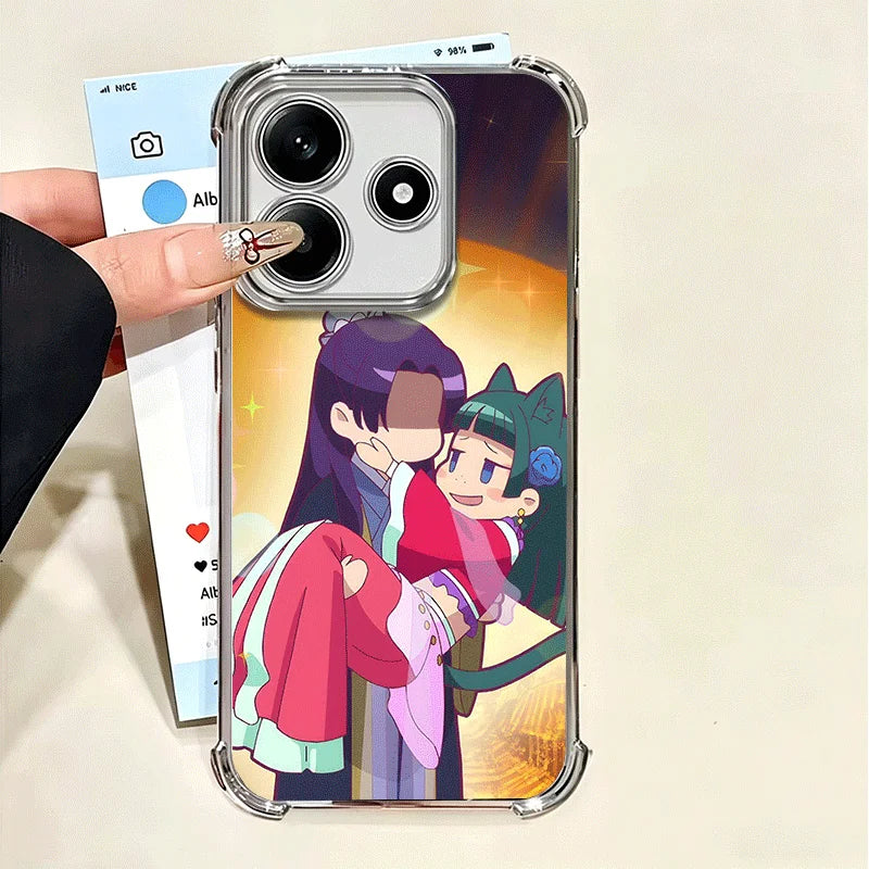 A-Apothecary D-Diaries Cute Plating Phone Case For Xiaomi Poco X6 X7 X8 Pro Max X5 X3 M8 M7 M5S Redmi 15C 15 14C 13C 17T 15T 14T