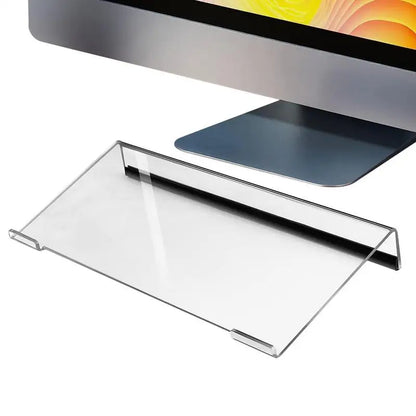 Acrylic PC Keyboard Display TrayTilted Keyboard Holder Clear Game Essential Keyboard RiserStand Notebook Computer KeyboardFeet