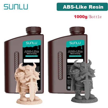 SUNLU UV ABS Like Resin 405nm 2KG 1KG/ Bottle Low Odor And Low Shrinkage For LCD 3D Printer Printing Material 3D Printing